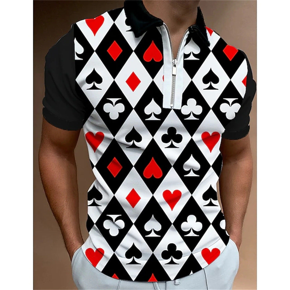 Men's Polo Shirt with Dynamic 3D Print