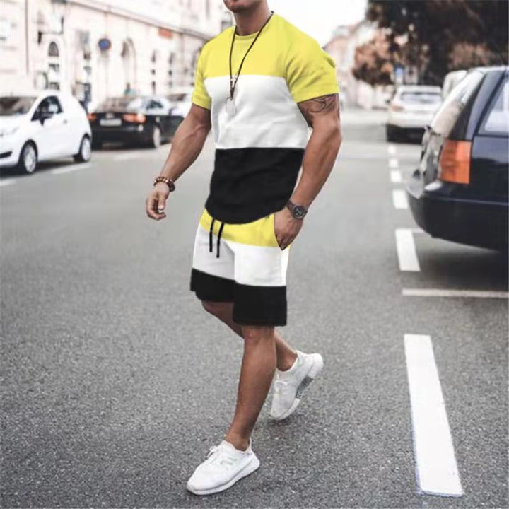 Men's Stripes Loose Casual Suit