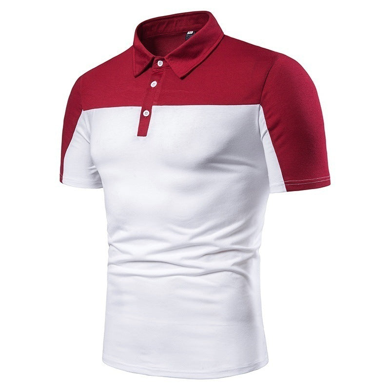 Men's Short Sleeved Dual Color T-Shirt