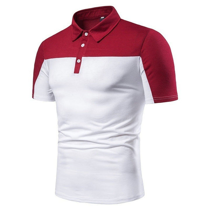 Men's Short Sleeved Dual Color T-Shirt