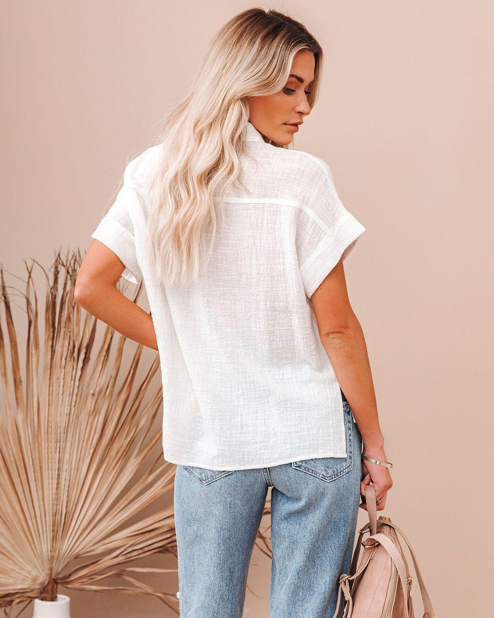 Summer Cotton Linen Short Sleeve Casual Shirt - Clevecorner