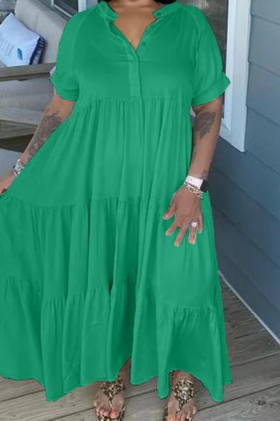 Tiered Midi Dress - Clevecorner