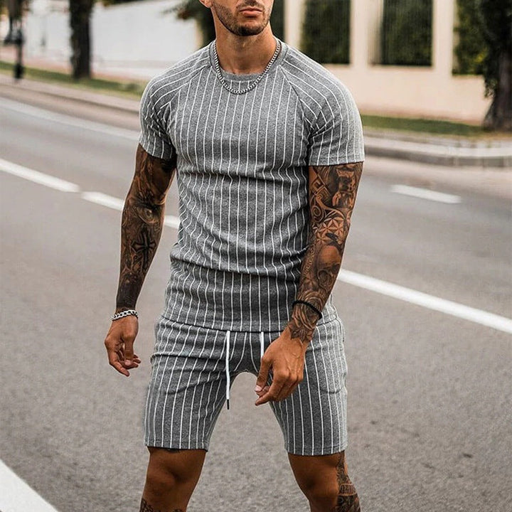 Clevecorner™ Men's Stripe Casual Sets