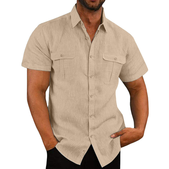 Men's Double Pocket Short Sleeve Shirt