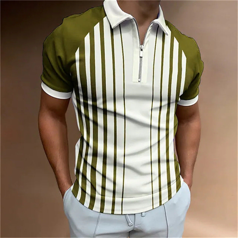 Men's Polo Shirt with Dynamic 3D Print