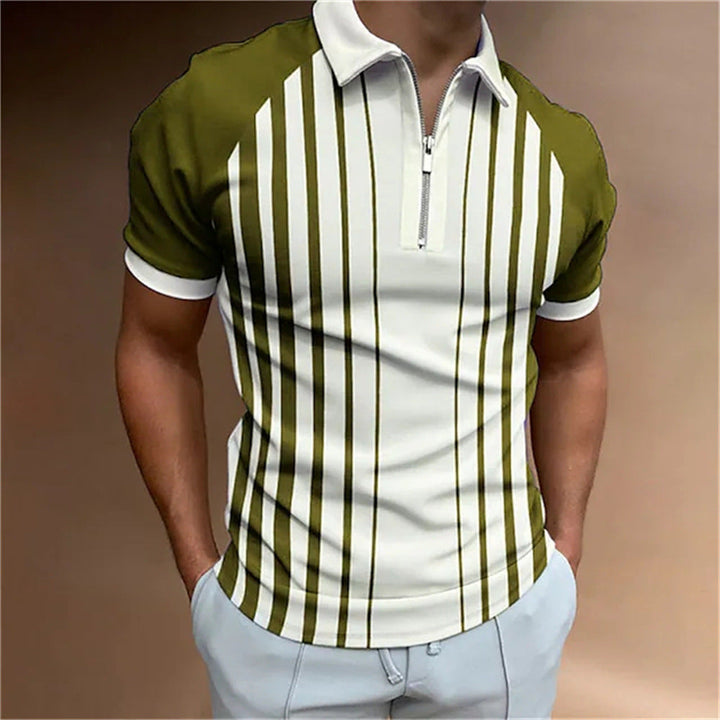 Men's Polo Shirt with Dynamic 3D Print