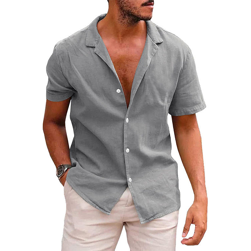 Men's Casual Button Down Short Sleeve Summer Shirt