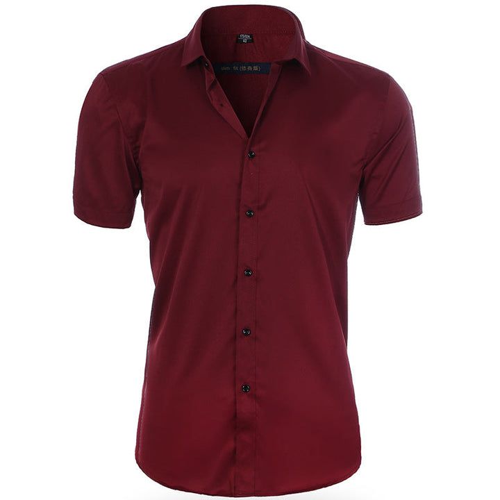 Clevecorner™ Breathable Elastic Anti-Wrinkle Short Sleeve Shirt
