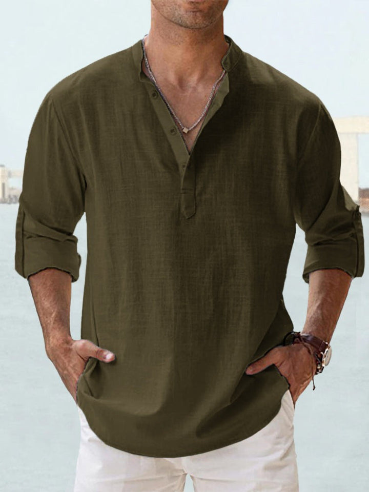 Men's Casual Loose-Fit Sports Shirt