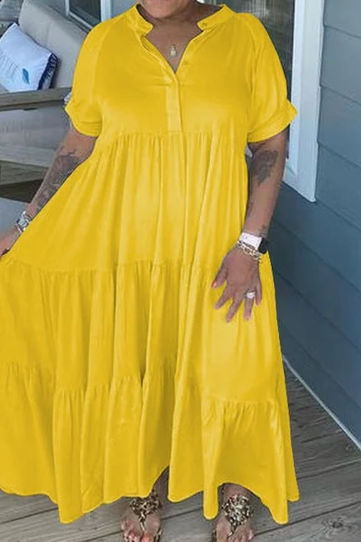 Tiered Midi Dress - Clevecorner
