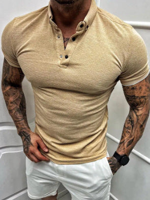 Men's Breathable Stretch Athletic Polo Shirt
