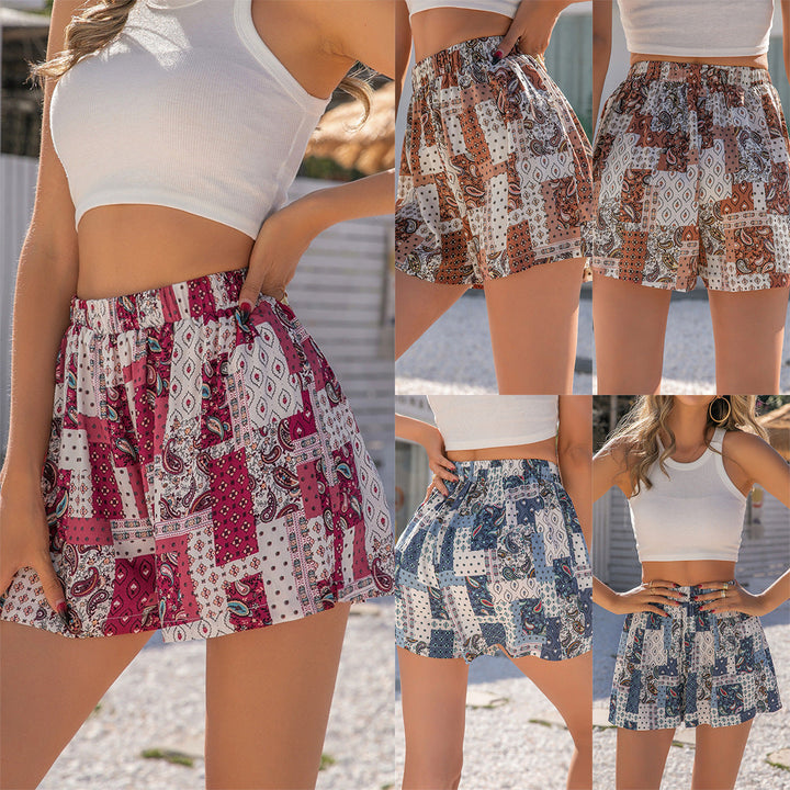 Bohemian Beach Resort Print Shorts
