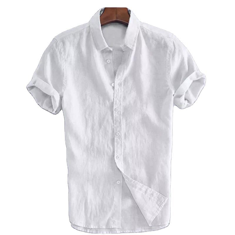 Summer Men's Solid Color Short Sleeve Casual - Clevecorner