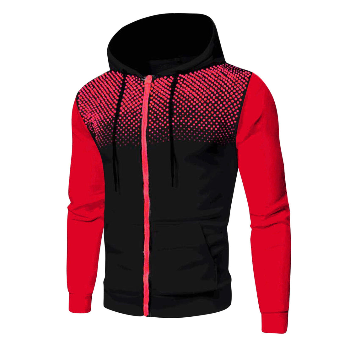 Zip-Up™ Hooded Men's Panel Sweatshirt