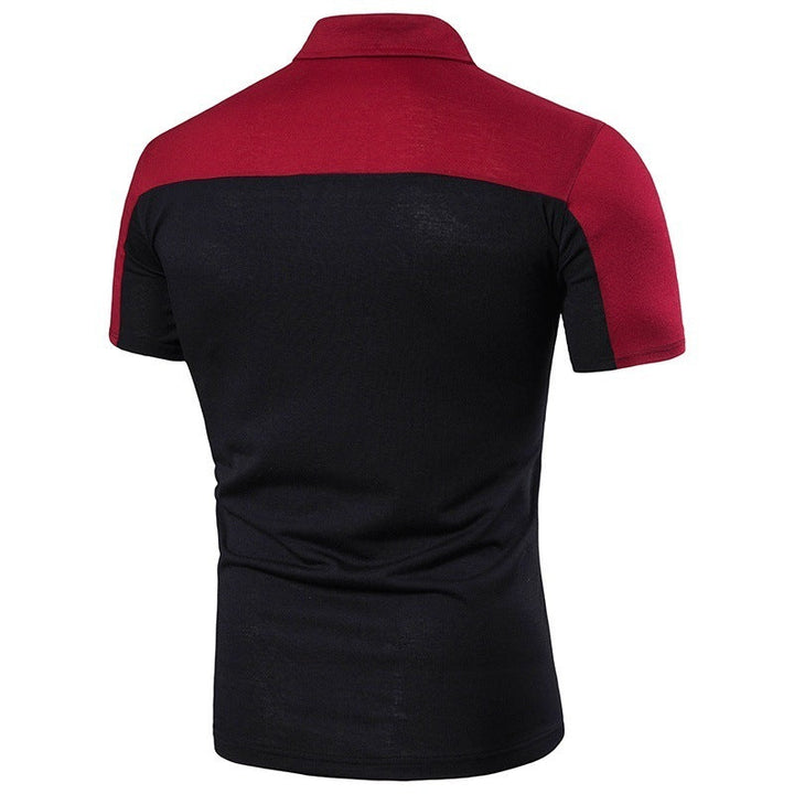 Men's Short Sleeved Dual Color T-Shirt