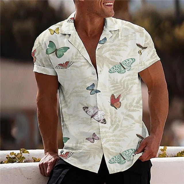 Men's Shirt 3D Printed Short Sleeve