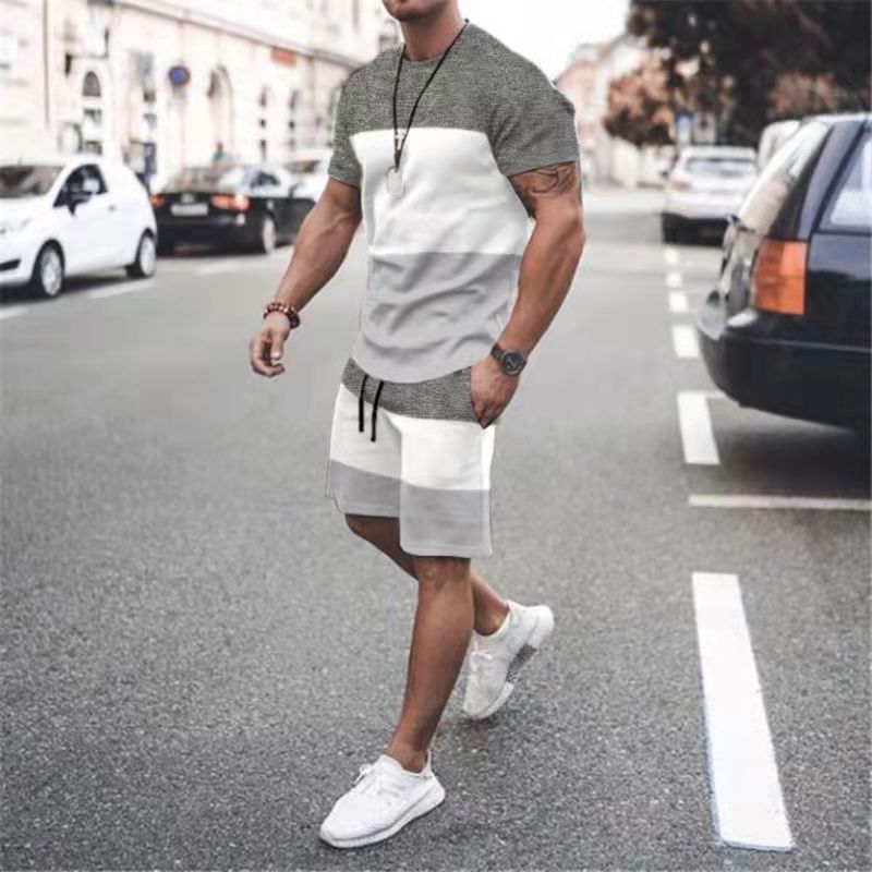Men's Stripes Loose Casual Suit
