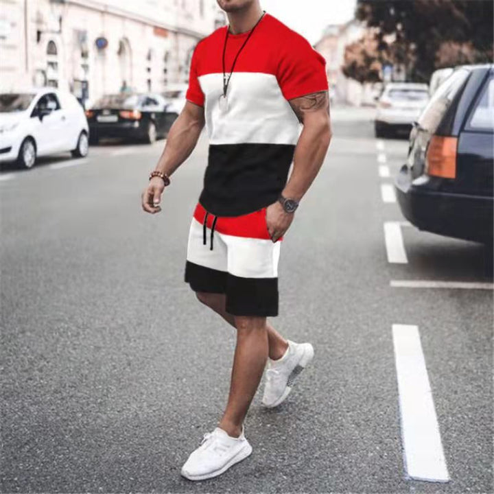 Men's Stripes Loose Casual Suit