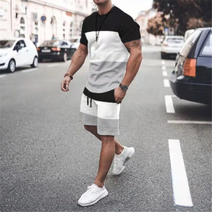 Men's Stripes Loose Casual Suit